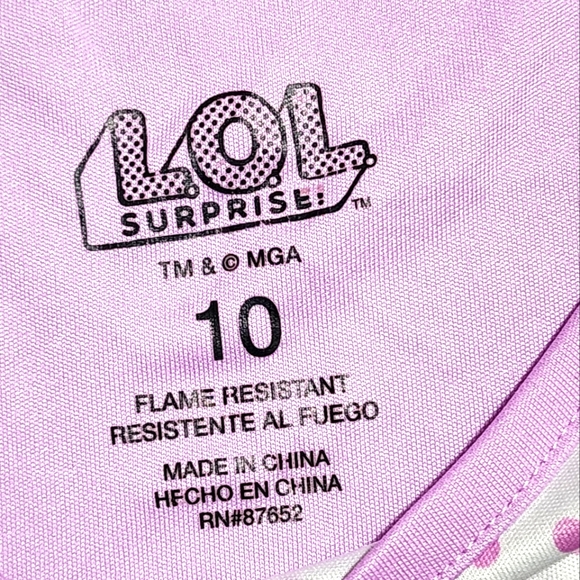 L.O.L. Surprise! Girl Night Gown / Pajamas / Sleeper - Picture 4 of 6